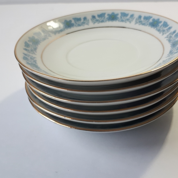 Liling Vintage Fine China Lily Tea Cup And Saucer Sets, 6 Complete Sets - Picture 12 of 12